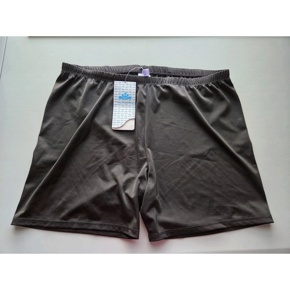 Swimsuits‎ For All Aquabelle Swim Bottom Shorts Plus Size 20 Black Stretch NWT